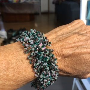 Beaded Knitted Bracelet